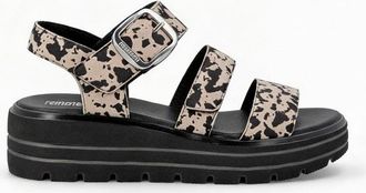 Remonte D3n50 Womens Ankle Strap Sandals Multi - Multicolour Leather - Size UK 7.5