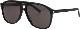 Saint Laurent Womens Sunglasses Sl596 Dune Black Acetate Black-Black-Black Black/black/black