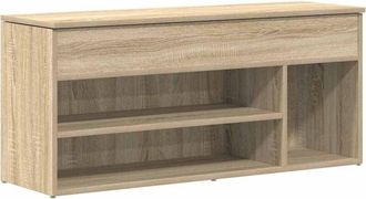 vidaXL Vidaxl - Banco zapatero madera de ingeniería roble sonoma 102x30,5x45 cm