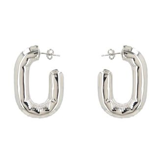Paco Rabanne Orecchini XL Link Hoop - - Accessories - Donna - Grigio - ONE SIZE