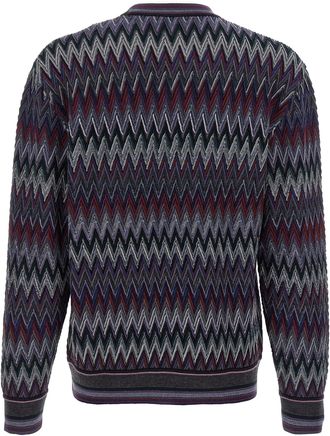 Missoni Mens Blue Wool Cardigan Clothing