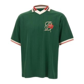 Dr&ocirc;le de Monsieur Polo Shirts, male, Green, Size: S D Hibiscus Polo