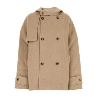 J.W.Anderson Dames, Mantels, Beige, Maat: S Wol