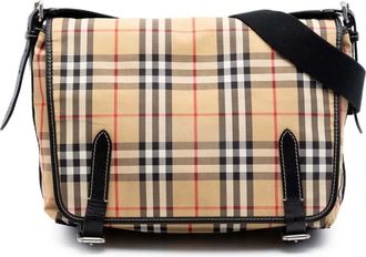 Burberry Pre-owned Burberry House Check Canvas Messenger Bag Unisex QSIP1KC6P3R34RJ9