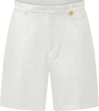 Casablanca Monogram Shorts - Heren - Korte Broeken - Wit - L - Korte Broeken