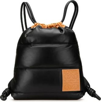 Loewe Pre-owned Backpacks, female, Black, Size: ONE SIZE Pre-owned Leather backpacks