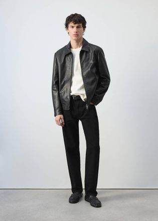 Mango Maglietta in cotone a coste slim fit bianco - Uomo - XXL - MANGO MAN