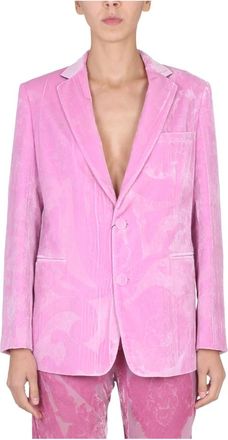 Etro Giacca Artemisia Monopetto - Dames - Blazers - Roze - 2XS - Jassen