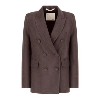Emma & Gaia 46S580 302 Blazer - Dames - Jassen - Bruin - Maat: XS