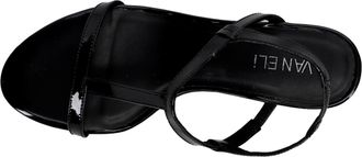 Vaneli Vaneli Mohan Wedge Sandal Black Patent 312918-BLK Womens