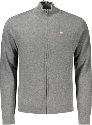 Napapijri Damavand Cardigan - Knitwear - Hombre - Gris - 3XL