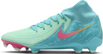 Nike Mens Phantom Luna 2 Academy LV8 MG High-Top Soccer Cleats in Green | FJ2561-300
