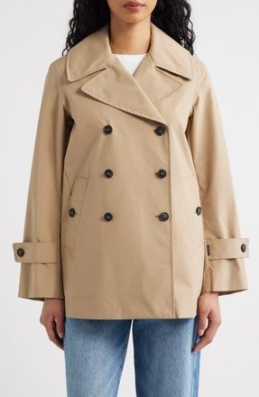 Save The Duck Sofi Waterproof Trench Coat in Stardust Beige at Nordstrom, Size 0