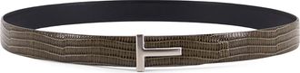 Tom Ford Coconut effect leather belt