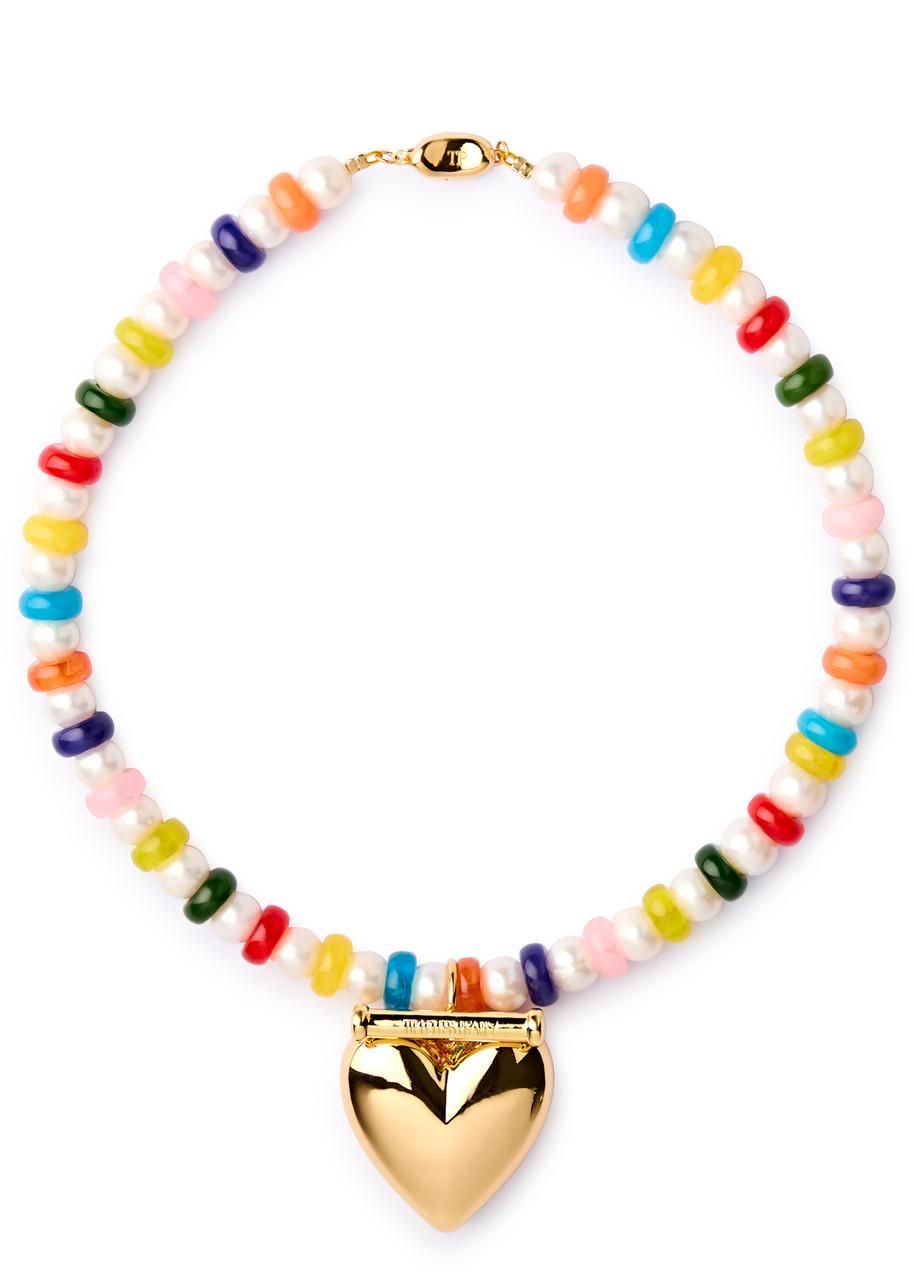 【TIMELESS PEARLY】gold-tone, pearl and bead ネックレス Timeless Pearly☆パール＆ゴールドメッキのビーズネックレス