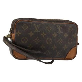 Louis Vuitton Clutch Vintage Pre-owned - - Pre-owned - Donna - Marrone - ONE SIZE