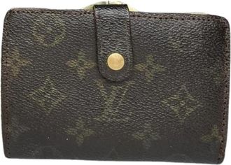 Louis Vuitton Pre-owned Leren Portemonnee - Dames - Vintage Accessoires - Bruin - ONE Size - Leer - Vintage