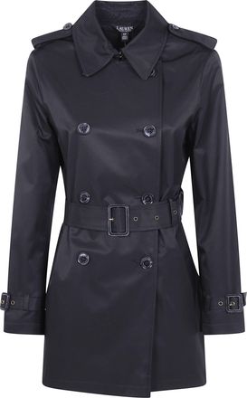 Ralph Lauren Trench Coat Double Breasted Belted Lined