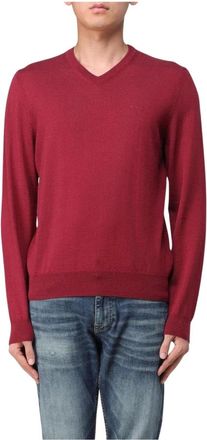 HUGO BOSS Heren, Truien, Rood, Maat: 2XL Wol