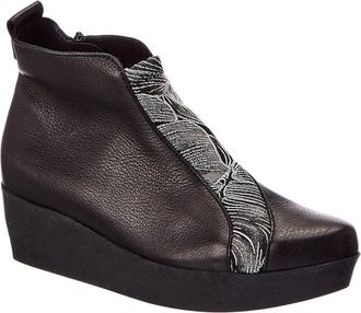Arche Fujima Leather Wedge Bootie