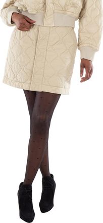 Burberry Diamond-Quilted Miniskirt, Brand Size 12 (US Size10)