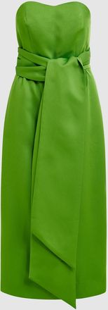 Essentiel Robe Mi Longue Juror Vert