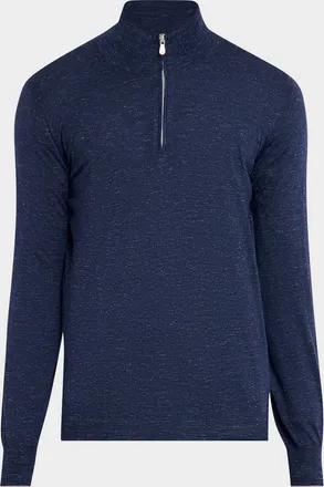 Brunello Cucinelli Men & apos;s Cashmere-Blend Quarter-Zip Sweater