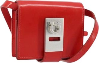 Ferragamo Pre-owned Mini Bags, female, Red, Size: ONE SIZE Pre-owned Mini Shoulder Bag