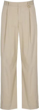 Casablanca Broeken, Heren, Beige, M, Katoen, Wijde broek