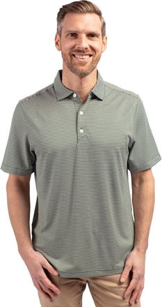 Cutter & Buck Forge Eco Double Stripe Stretch Recycled Mens Polo