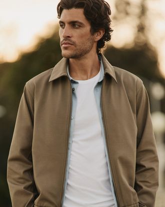 Vuori Clothing Meta Twill Harrington Jacket | Peppercorn | Medium