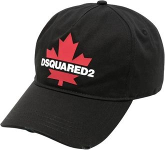 Dsquared2 Cappellino da baseball con logo gommato - - Accessories - Uomo - Nero - ONE SIZE