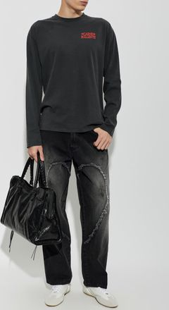 Carne Bollente Long Sleeve T-shirt, Mens, Black