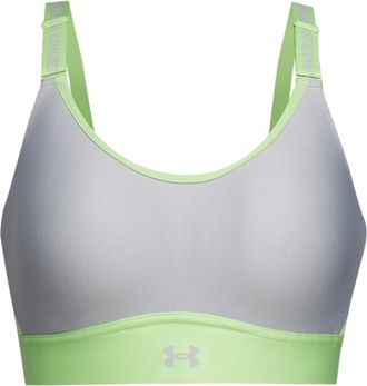 Under Armour Infinity-sportbeha voor dames, medium ondersteuning (Kalk)