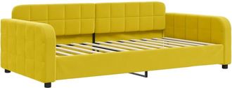 vidaXL Vidaxl Letto Da Giorno Giallo 100x200 Cm In Velluto