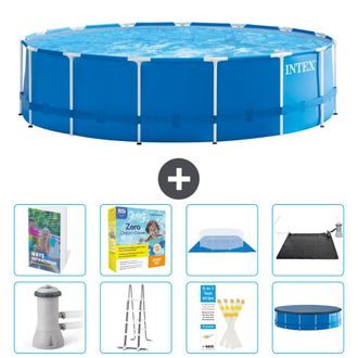 Intex Piscina Con Estructura Redonda - 457x122 Cm - 9-piezas S582