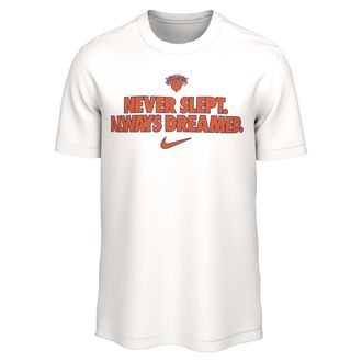 Nike New York Knicks Nike Mens Basketball T-Shirt in White | JK4823-100