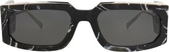 Philipp Plein Square-Frame Metal Sunglasses