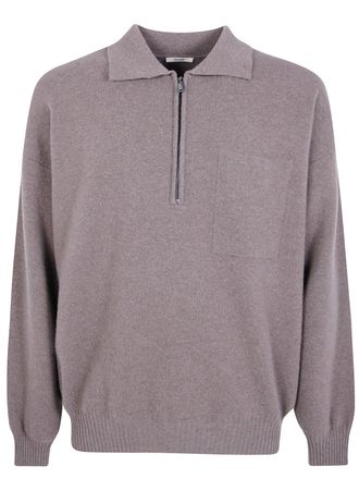 Nuur Sweater Pocket Zip Polo Shirt