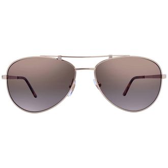 Cartier Santos de Cartier Brown Polarized Pilot Unisex Sunglasses CT0083S 001 59