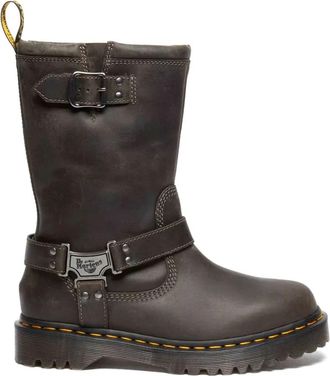 Dr. Martens Anfibio Bikerlaarzen - Dames - Hoge Laarzen - Zwart - 43 EU - Leer - Schoenen