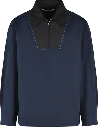 Marni Blue Cotton Shirt