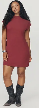 Pilcro Knit Mock-Neck Mini Dress