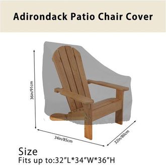 OEM Funda Para Silla De Jard&iacute;n, 80 X 85 X 91 Cm, Tejido Oxford 210d, Impermeable, Protecci&oacute;n Uv, Funda Para C&eacute;sped Y Patio (1 Unidad)