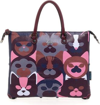 Gabs Omkeerbare Paarse Leren Shopper Tote - Dames - Shoppers - Veelkleurig - ONE Size - Leer - Tassen