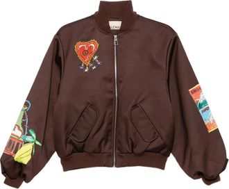 Alemais Giacca con stampa grafica - Marrone
