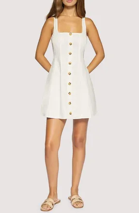 Lost + Wander Ravello Fit & Flare Minidress in Off White at Nordstrom, Size X-Small