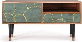 StoryZ Mueble de TV azul-verde 1 cajón y 1 puerta L 115 cm