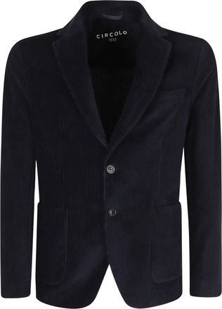 Circolo 1901 Corduroy Jas - Heren - Blazers - Blauw - XL - Jassen