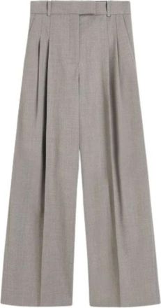 By Malene Birger Dames, Broeken, Grijs, Maat: L Leer